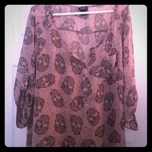 Skull print top